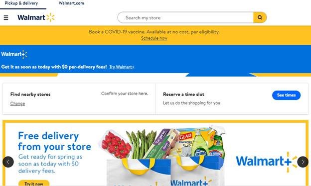 walmart e-commerce website