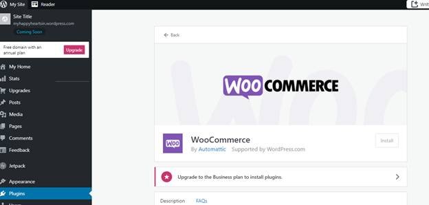 woo-commerce website