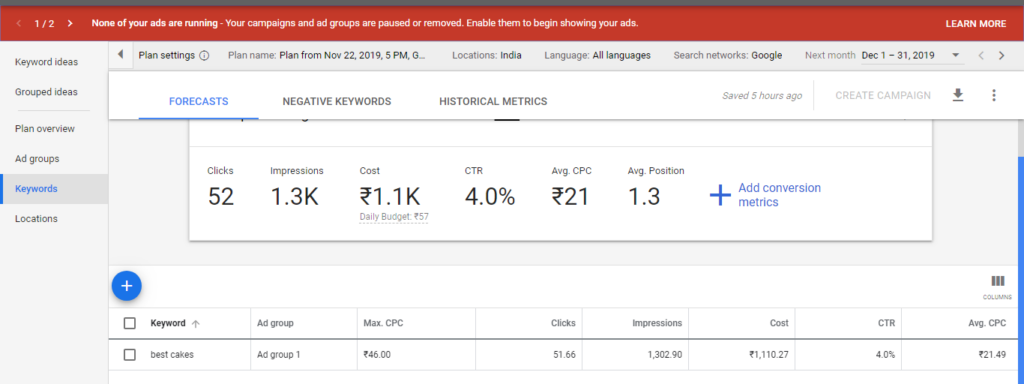 keyword planner | netilly blog 